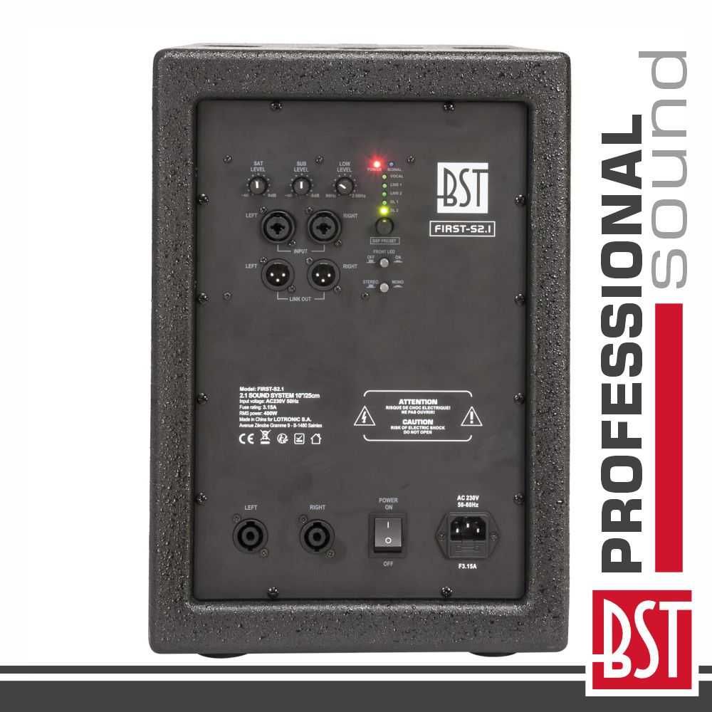 CONJUNTO SOM BI-AMPLIFICADO BST PRO  - 1120W  Qualidade 5* - PROMOÇÃO