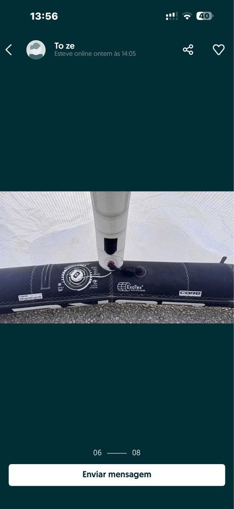 Kitesurf core XR6 12 m Com Barra Pro 2