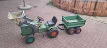 Traktor na pedały +przyczepa rolly toys