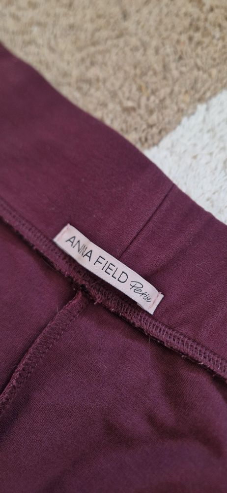 Bordowa rozkloszowana spódnica Anna Field Petite M - wiskoza