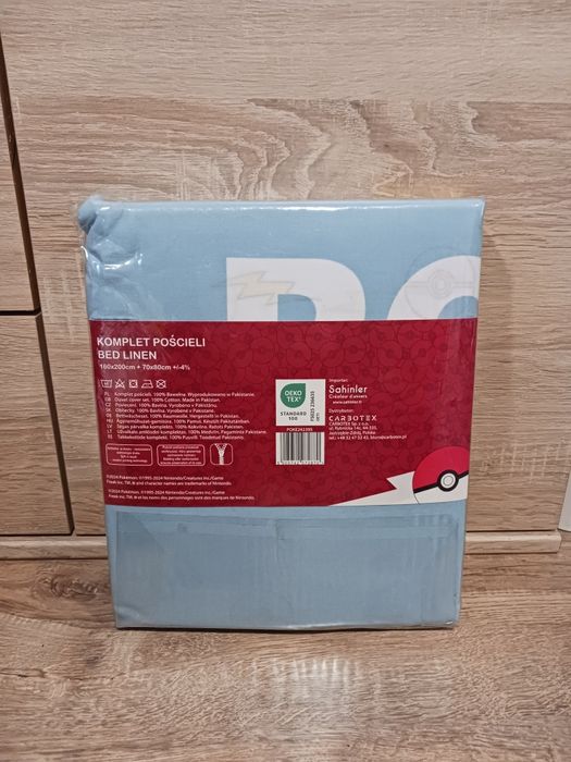 Pościel Pokémon Pikachu 160x200 + 70x80 / nowa