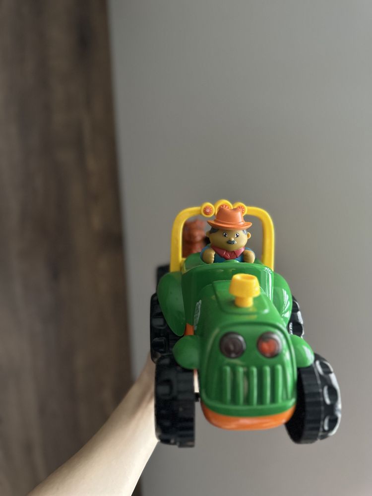 Тракторець Limo Toy з причепом зелений українська озвучка