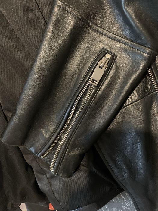 Кожана куртка косуха zara