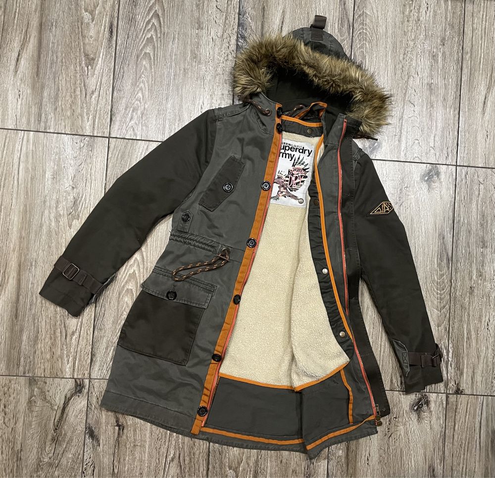 Damska Kurtka zimowa Parka SUPERSRY ARMY roz M