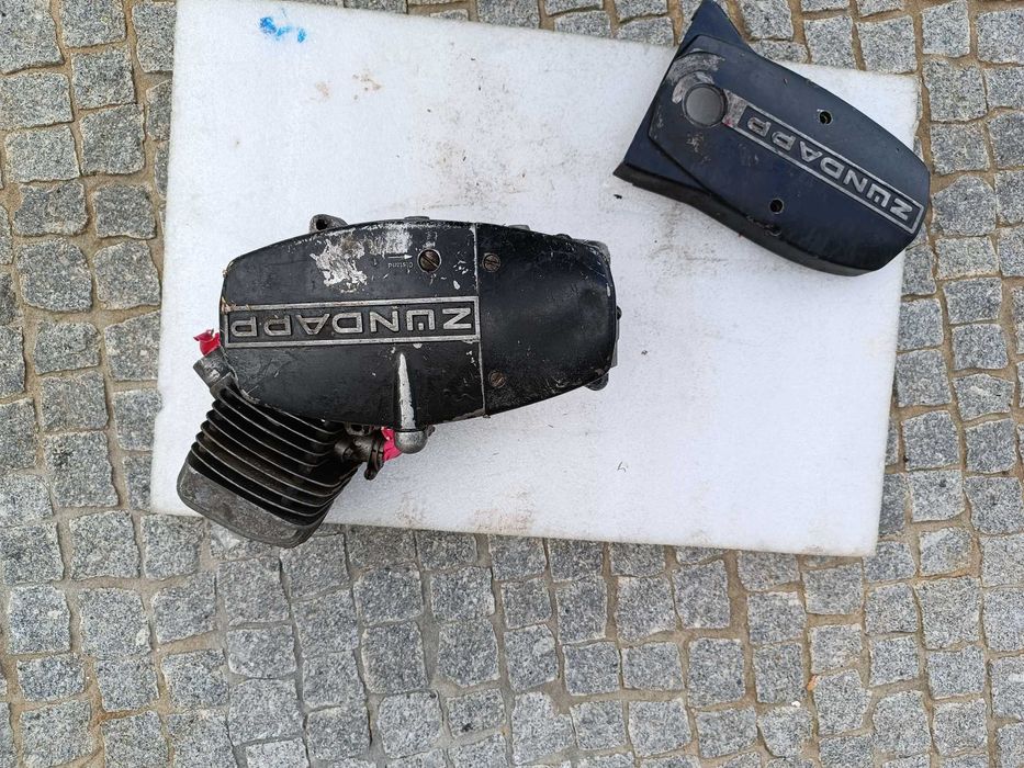 Motor Zundapp 3 e Peças para máquina Romus tipo rebarbadora