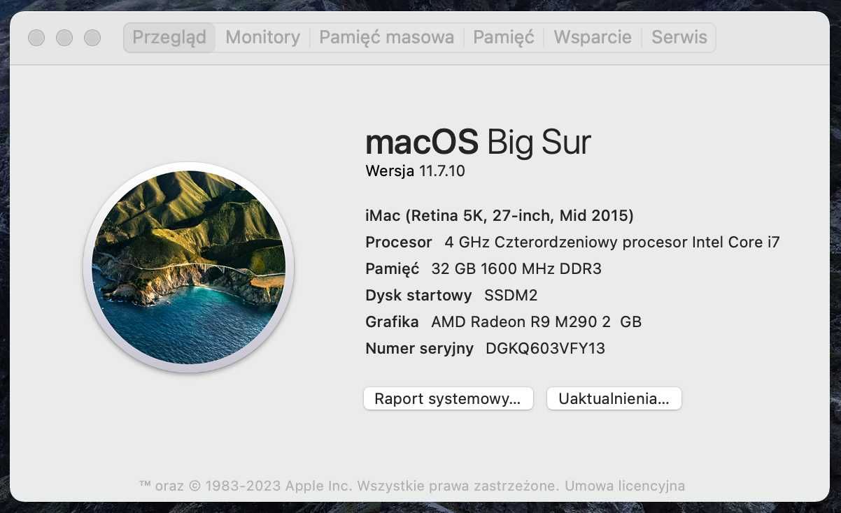 iMac 27" Retina 5K, Intel Core i7 4GHz, SSD 1TB, R9 M290 2GB, FV 23%