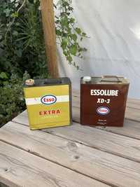 Latas oleo Esso vintage