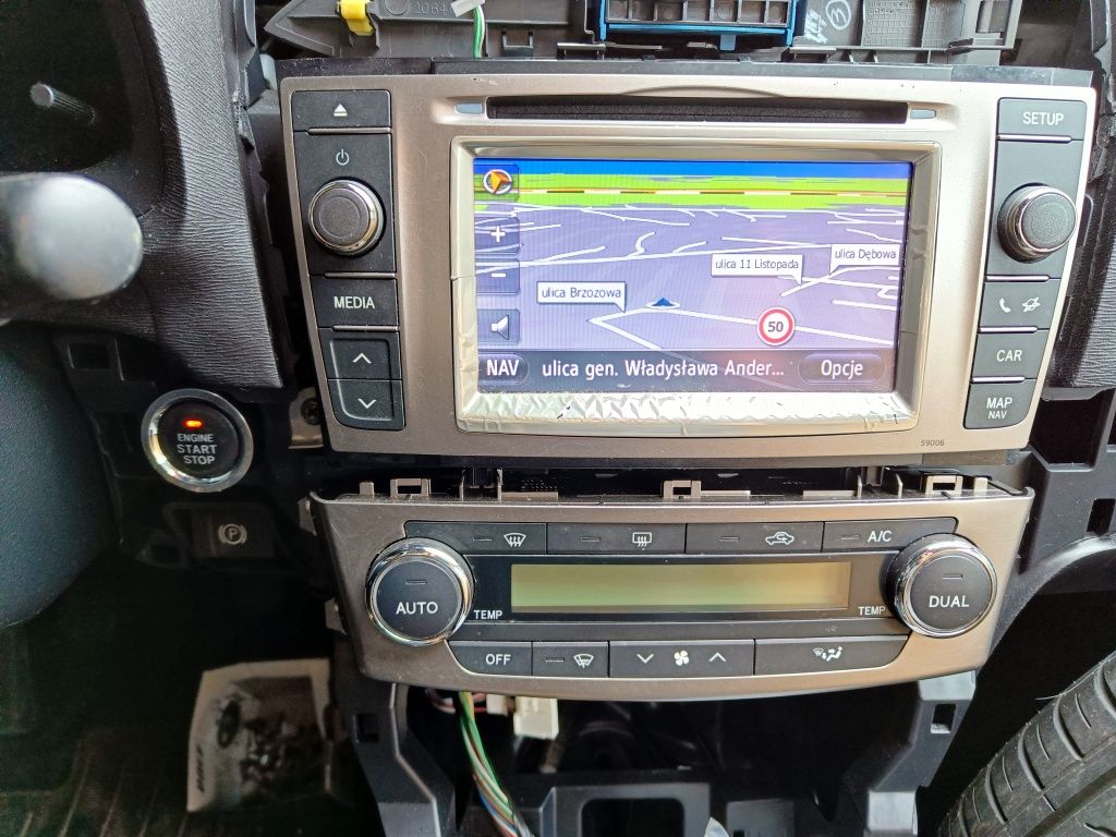 Pl  Toyota Avensis T27 lift europa panel klimatyzacji klimatronik