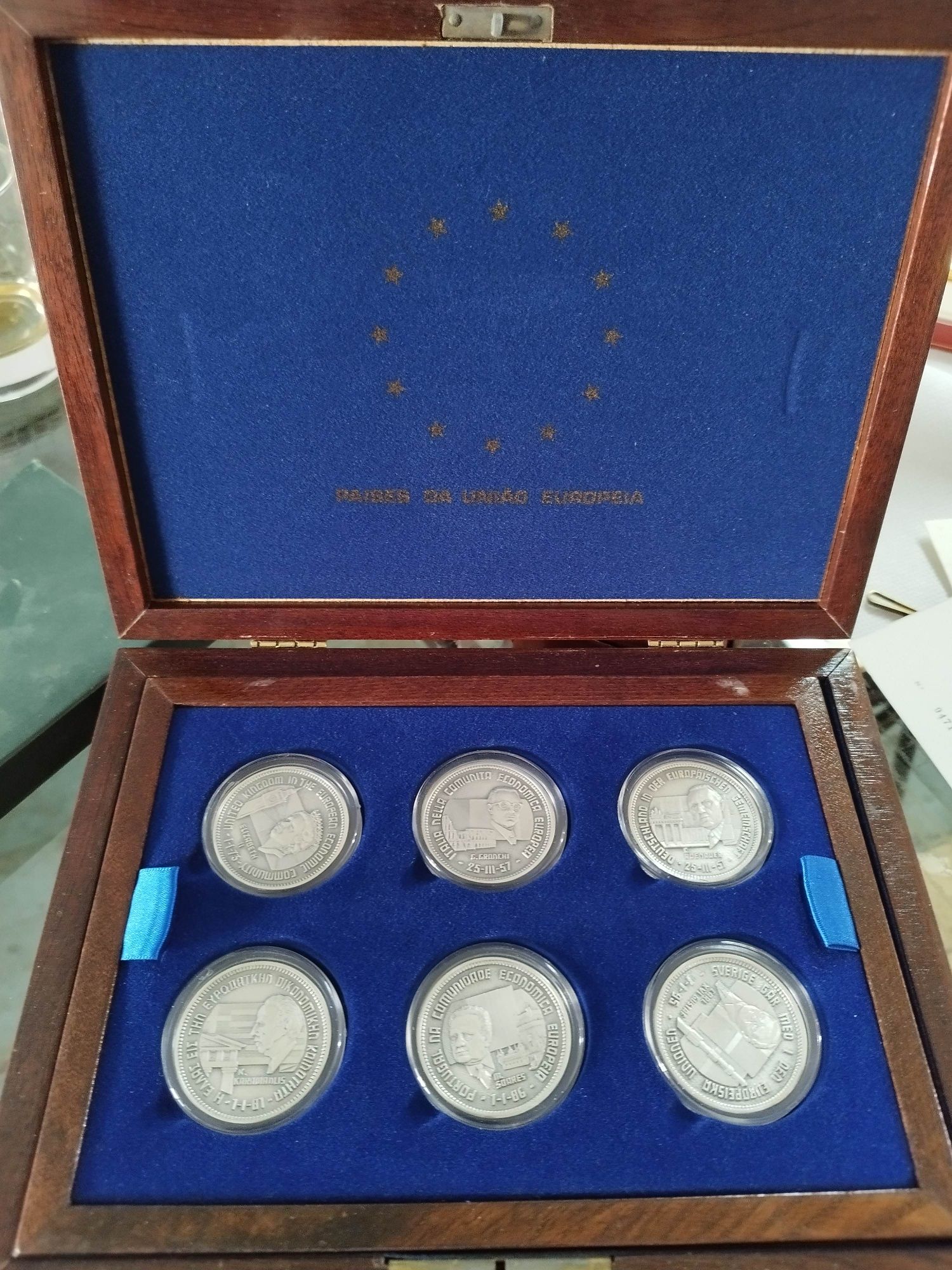 moedas e coleção medalhas em prata pura