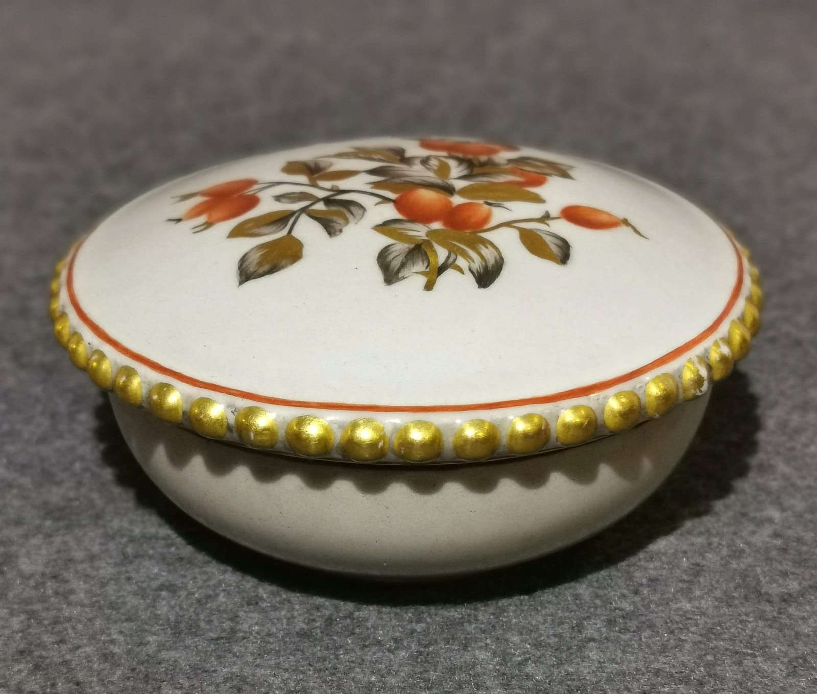 ROSENTHAL Puzderko, Szkatułka, Pojemnik Ręcznie Złocona  1925r. Piękna