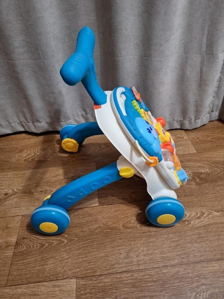 Ходунки-каталка игровой развивающий столик Caretero Spark Turquoise 2