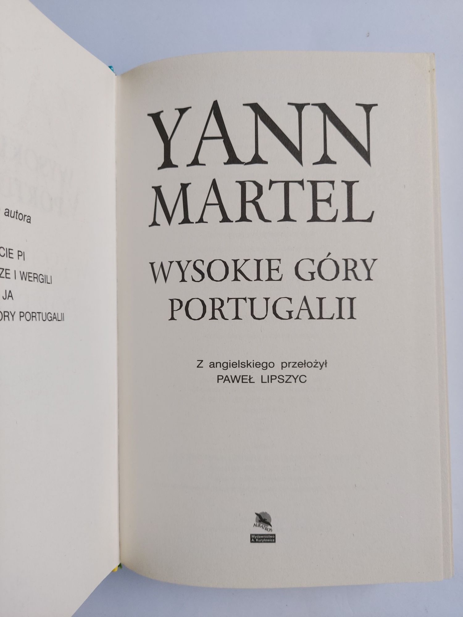 Wysokie góry Portugalii - Yann Martel