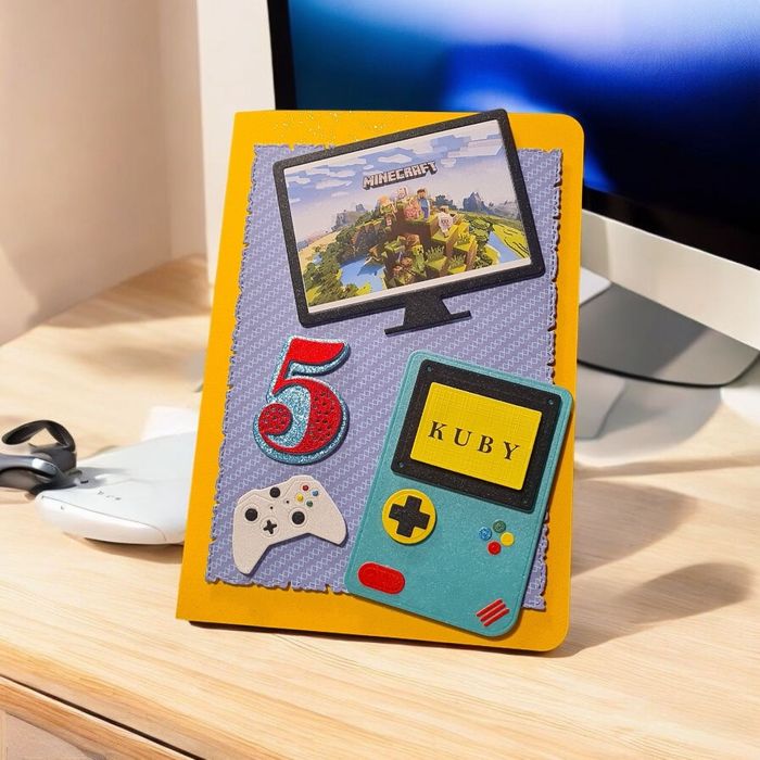 Kartka urodzinowa Minecraft dla chłopca – personalizowana DJora