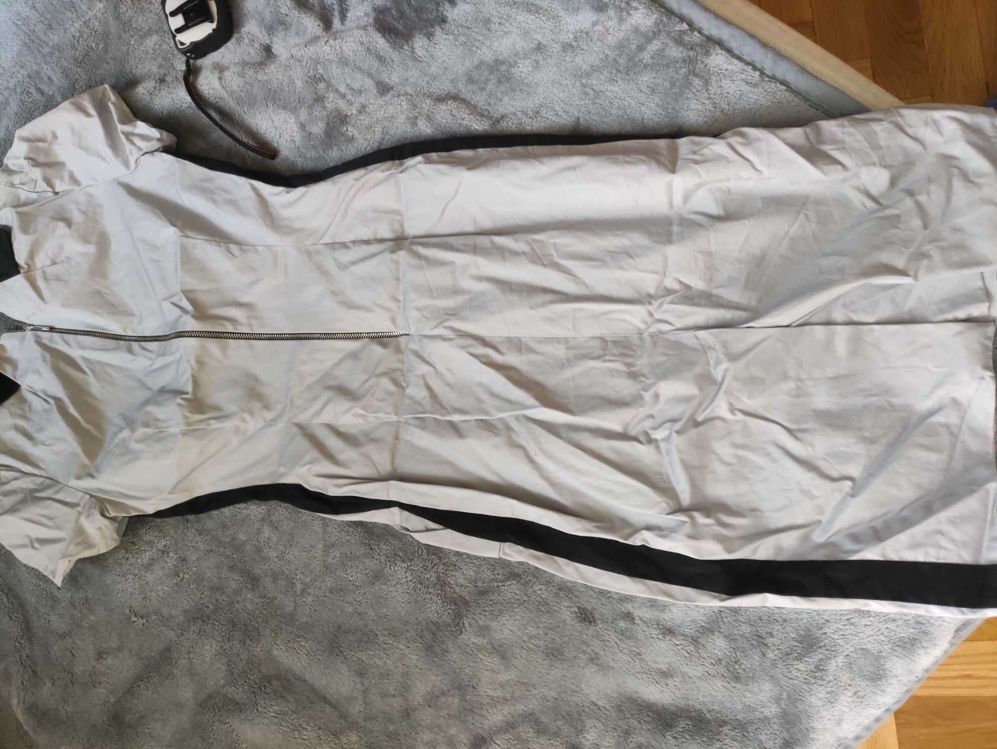 Simple sukienka biurowa 34 szara