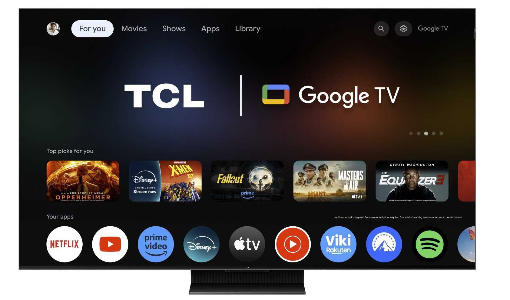 Telewizor  TCL 75MQLED85 MINILED 4K 144Hz Google TV Dolby Vision/Atmos