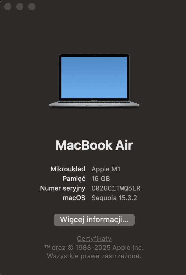 Macbook AIR M1 13” | 16gb RAM | 256gb SSD | BDB STAN