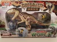 Dinozaur Trex beżowy- zestaw Dino World Nowy-ostatnie sztuki