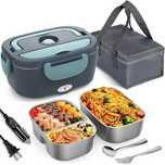 elektryczny lunch box 2 pojemniki ładowarka samochodowa / euro sztućce
