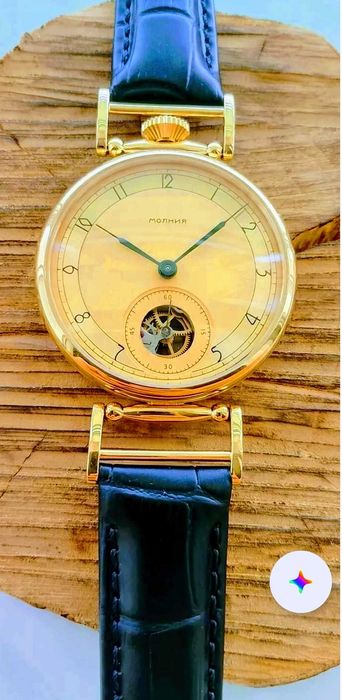 Часы Молния Марьяж механические  с видимым механизмом 3602 Обслуженны