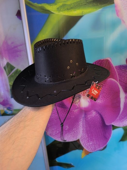 Новая шляпа ковбойская чёрного цвета с Olx доставкой+ 50 гривен