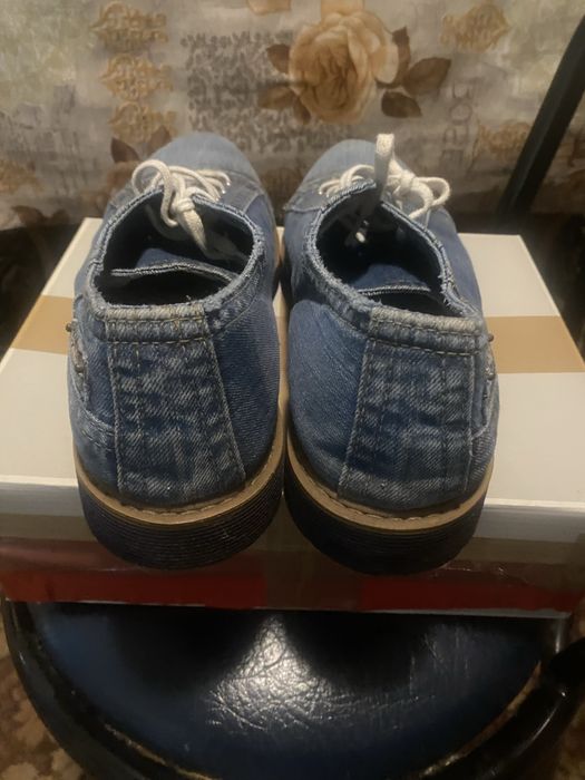 Туфли джинсовые мужские