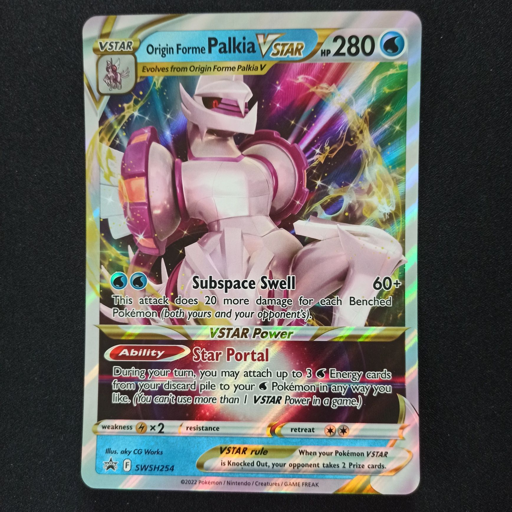 Pokémon tcg Origin Forme Palkia Vstar promo swsh254 jumbo oversize