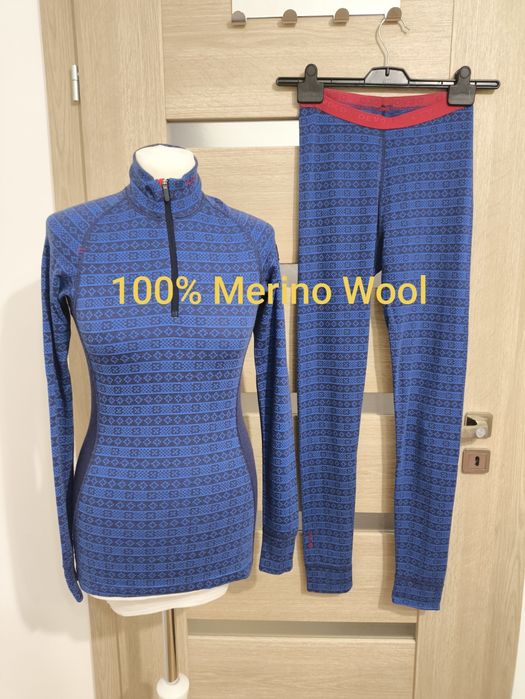 Devold S, Komplet zestaw wełniany termiczny, Wool Wełna