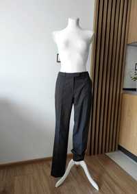 Spodnie eleganckie wyjściowe garniturowe w kant H&M XS/S