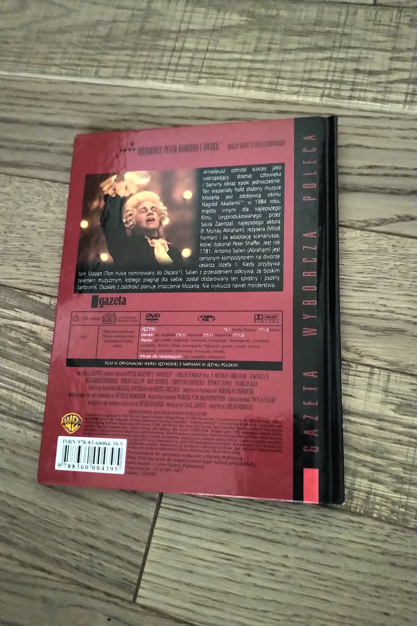 Amadeusz film dvd milos forman z ksiazka