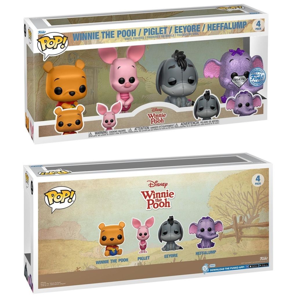 Funko Pop Disney Winnie the Pooh Piglet Eeyore Heffalump (diamond)