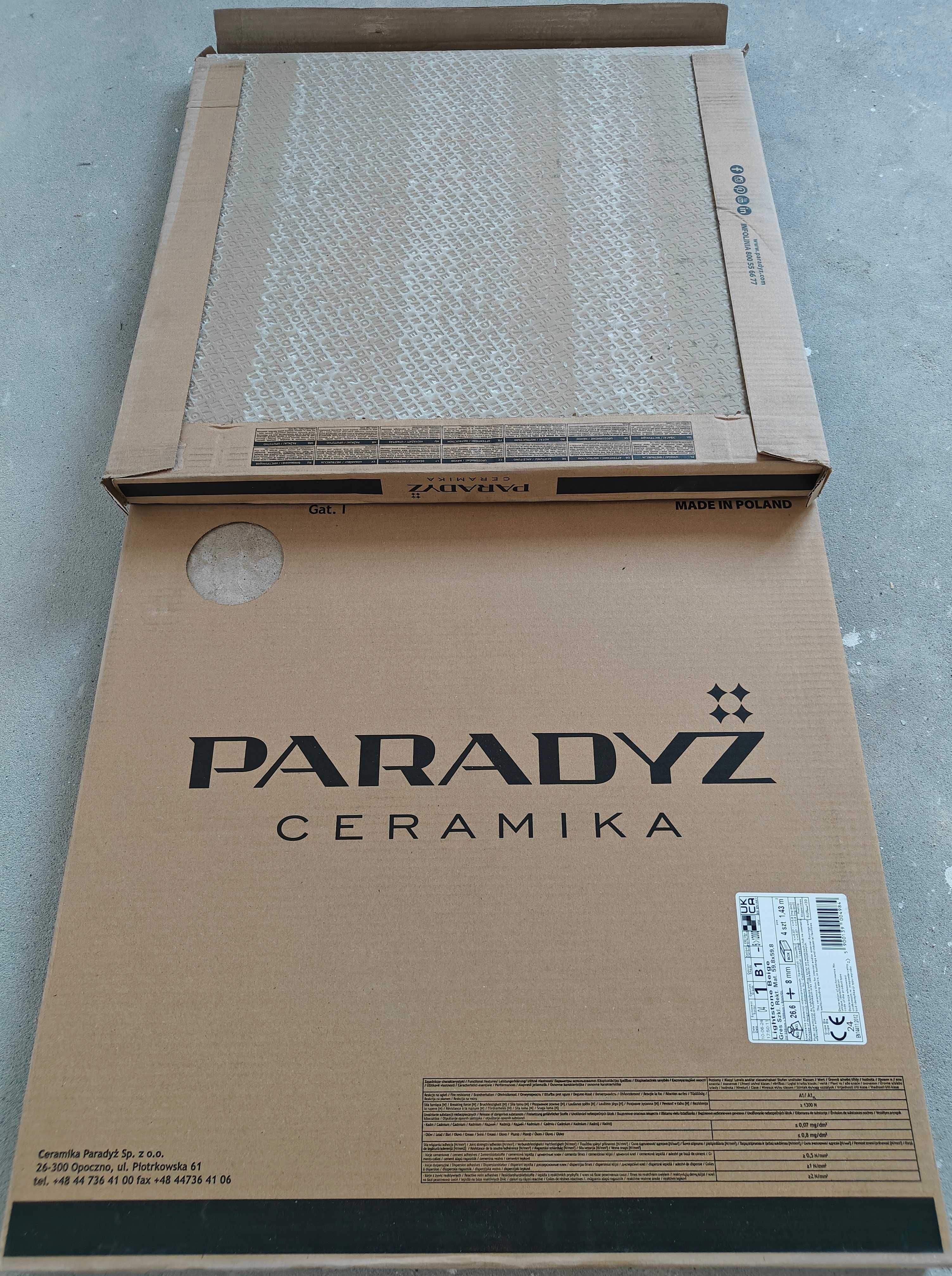 Płytki ścienno-podłogowe Paradyż Lightstone Beige mat 59,8x59,8 cm