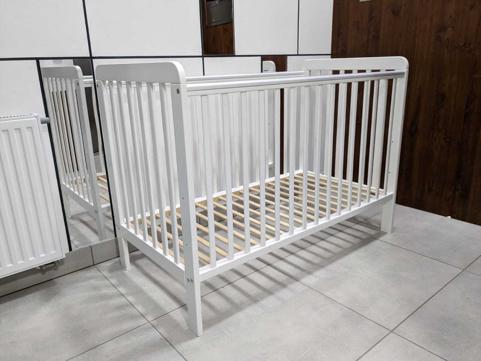 Łóżeczko dziecięce BIAŁE DREWNIANE Classic Cot 120x60 WOODIES