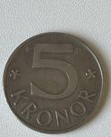 Moneta kolekcjonerska 5 kronor 1988 rok