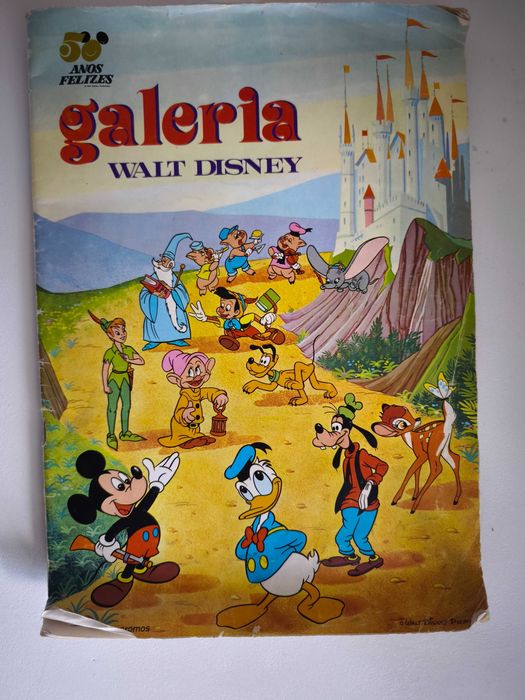 Caderna de cromos Walt Disney comemorativa 50 anos (incompleta) - 1977