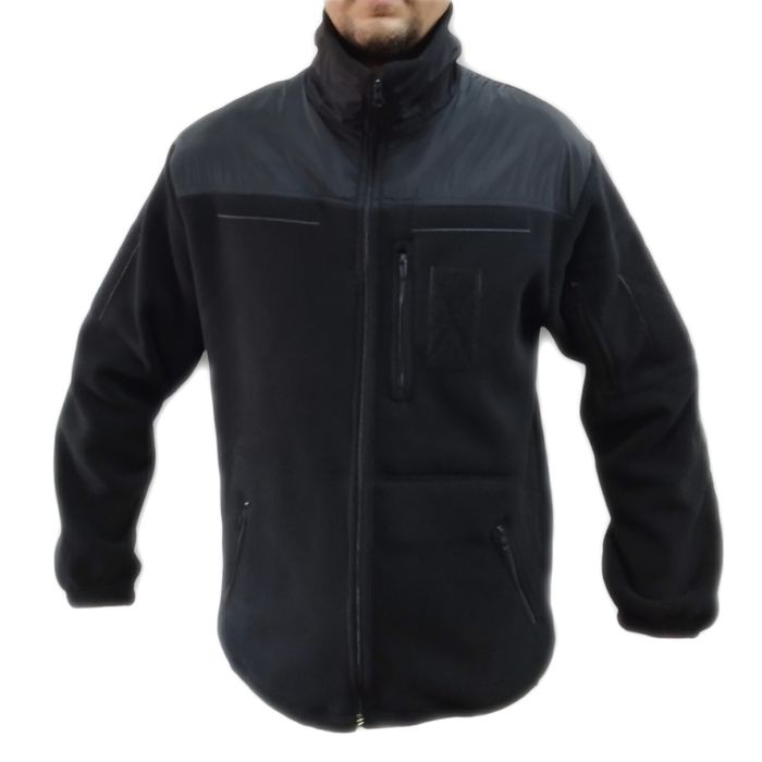 Фліска 340г/м2 чорна, синя. Флісова кофта куртка. Флиска черная