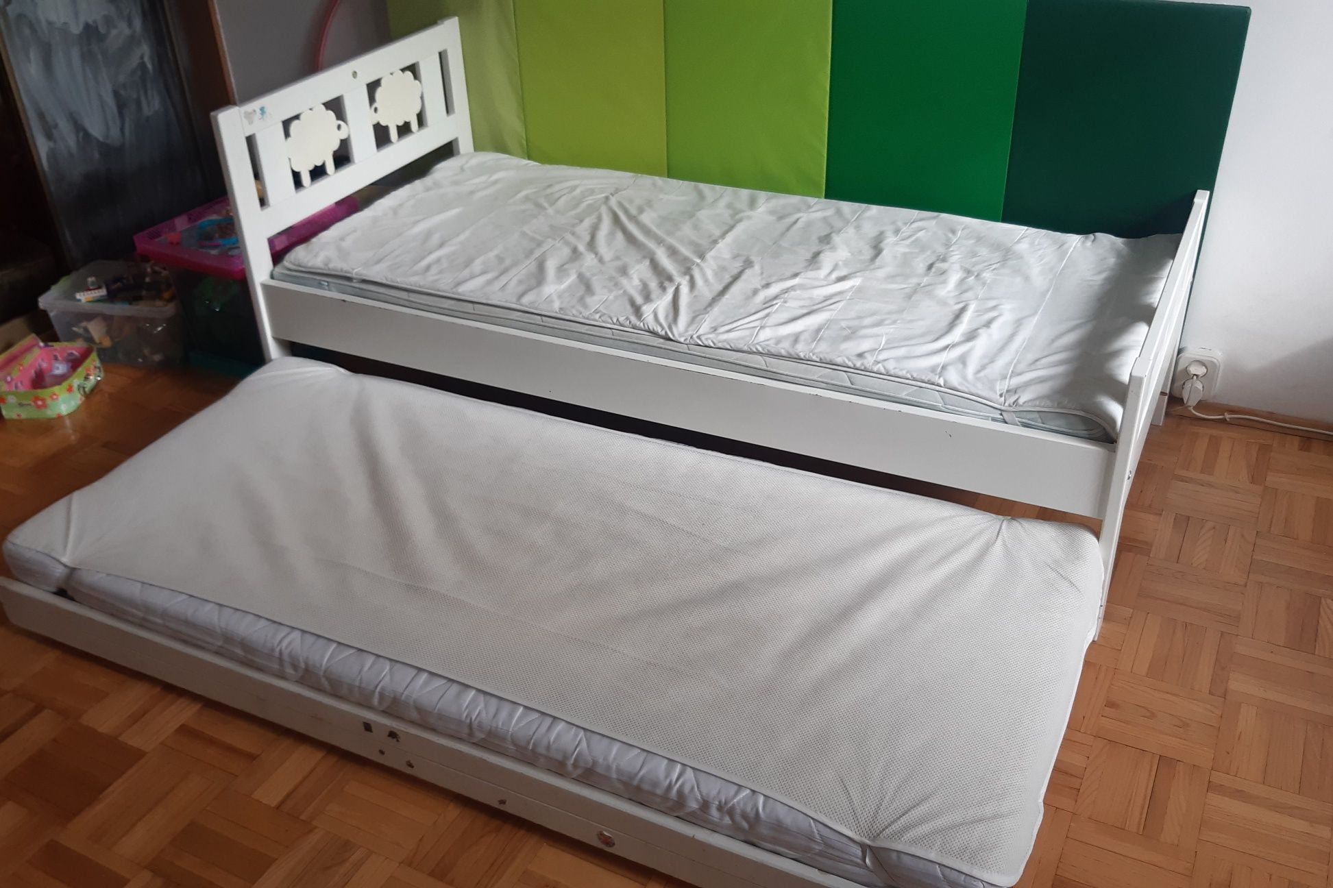 Łóżko z dostawką ikea Kritter