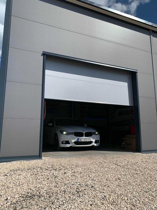 Kompletna brama segmentowa w częściach bez panela 4000x4000 przemysł