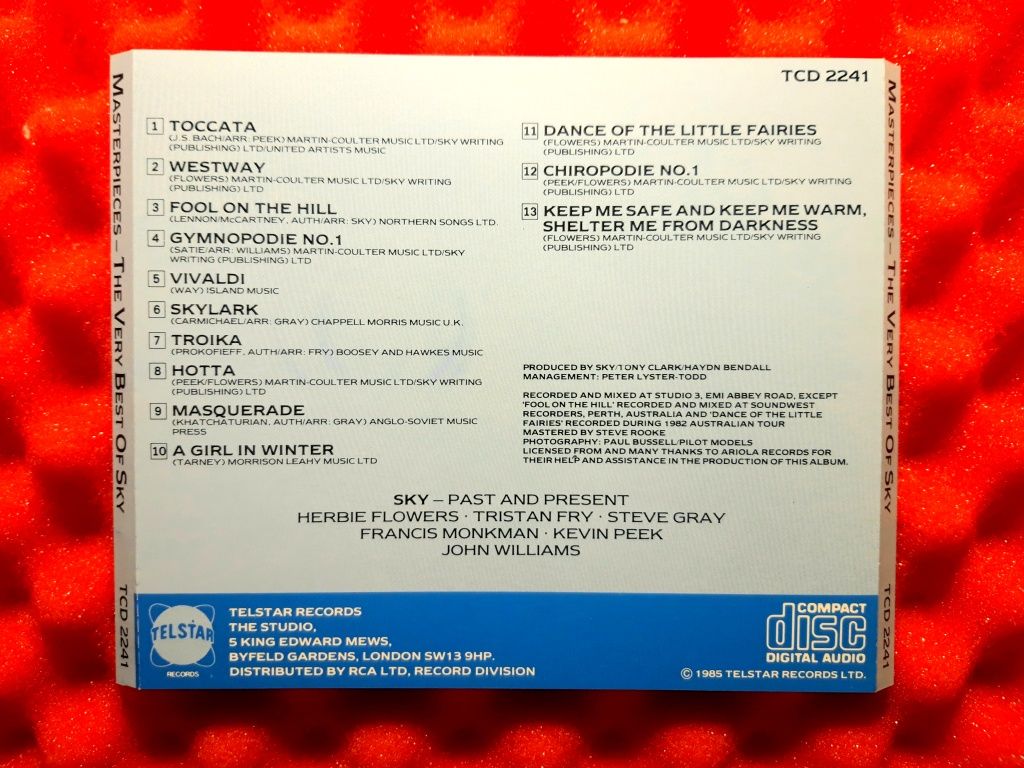 Sky ‎– Masterpieces - The Very Best Of Sky (CD, 1986)