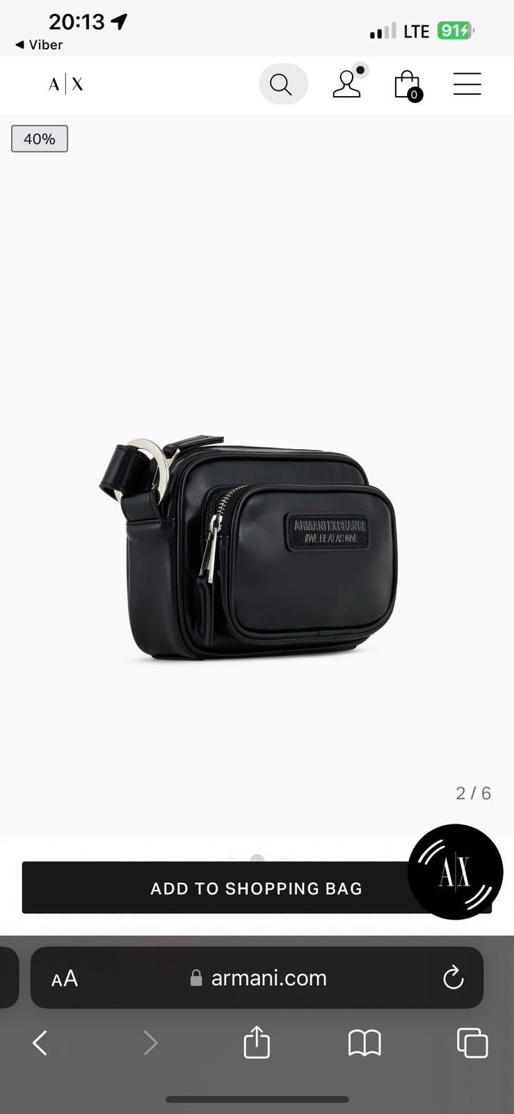 Сумка
Armani Exchange