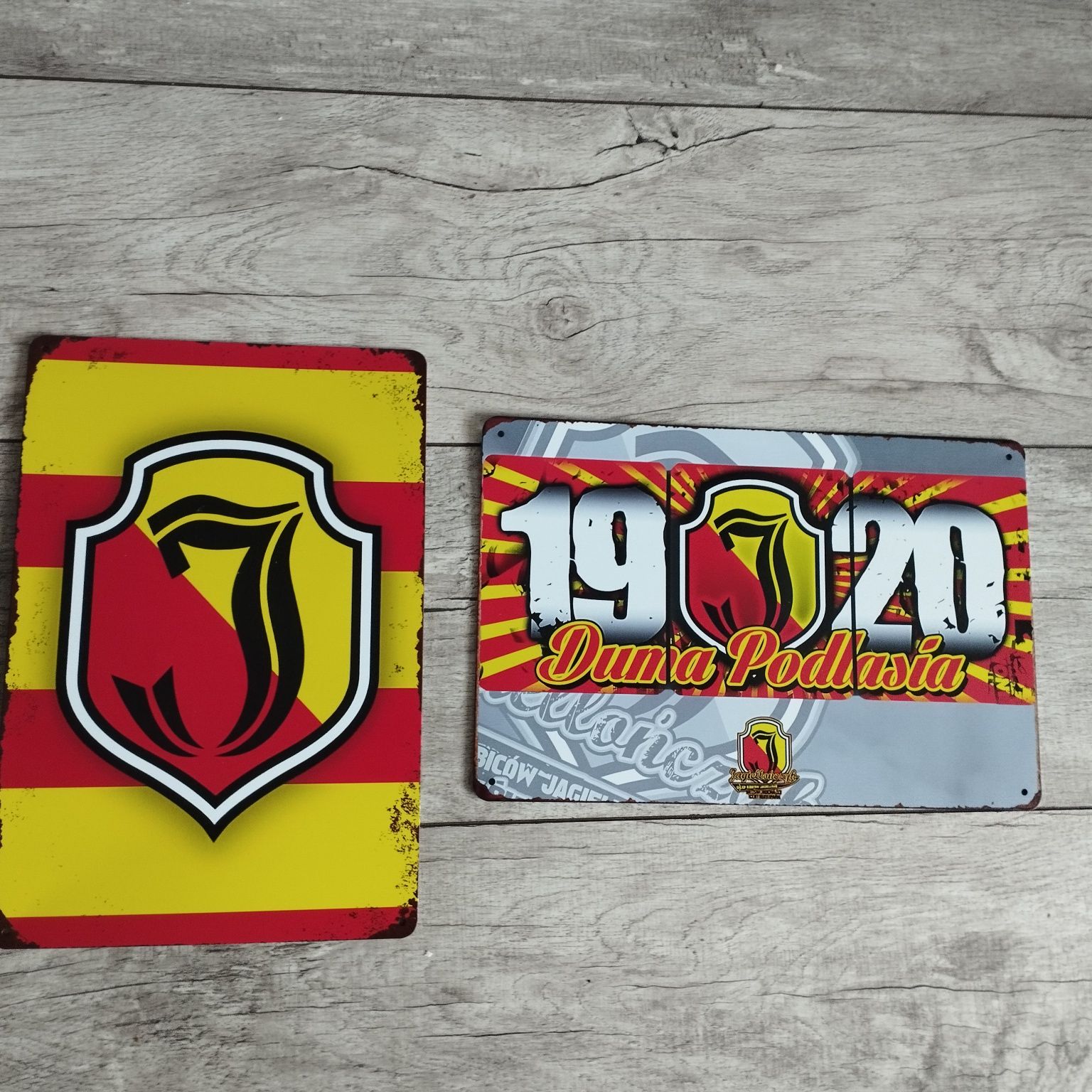 Jagiellonia tabliczki metalowe