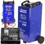 RIPPER Prostownik z rozruchem LCD 12/24V 40-400Ah CLASS430 kable