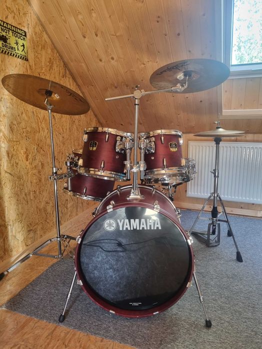 YAMAHA STAGE CUSTOM + Zildjian-kompletna perkusja, stan idealny! Dowóz