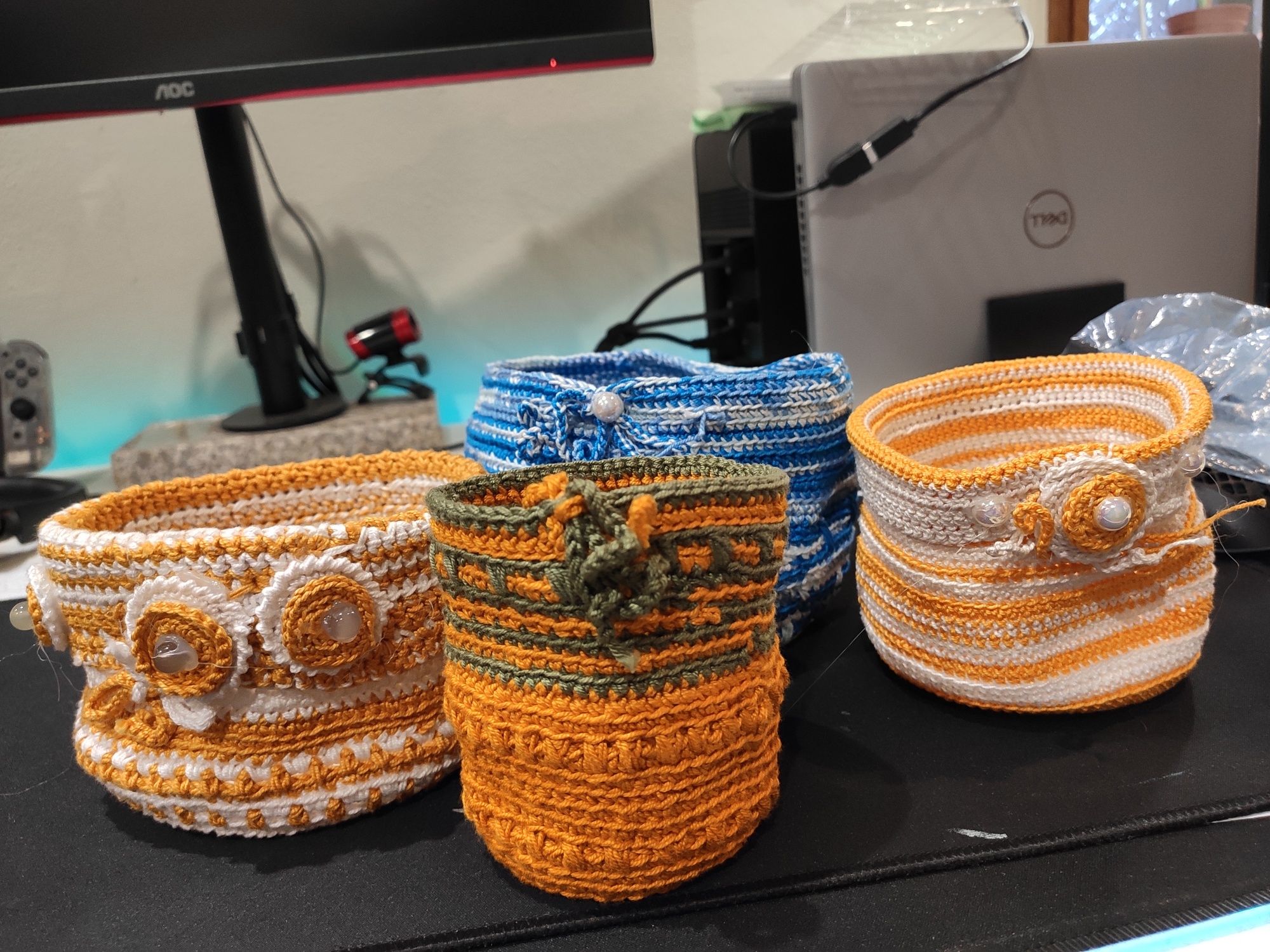Conjunto de cestos/vasos