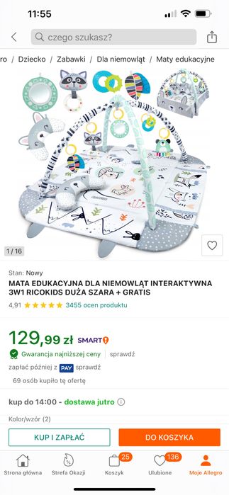 Mata edukacyjna dla niemowląt rickokids