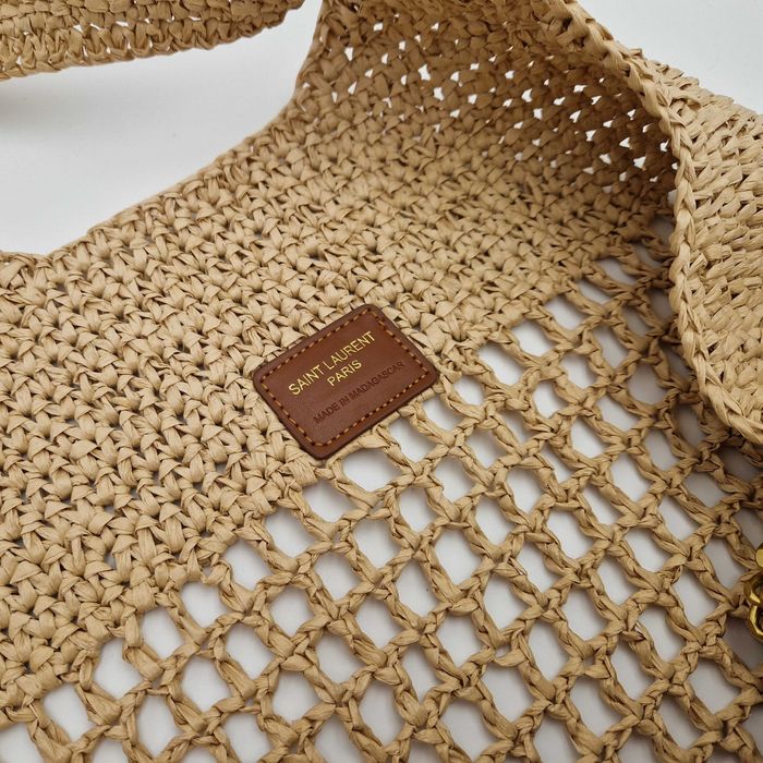 сумка шоппер Saint Laurent Panier Large Raffia Tote Bag