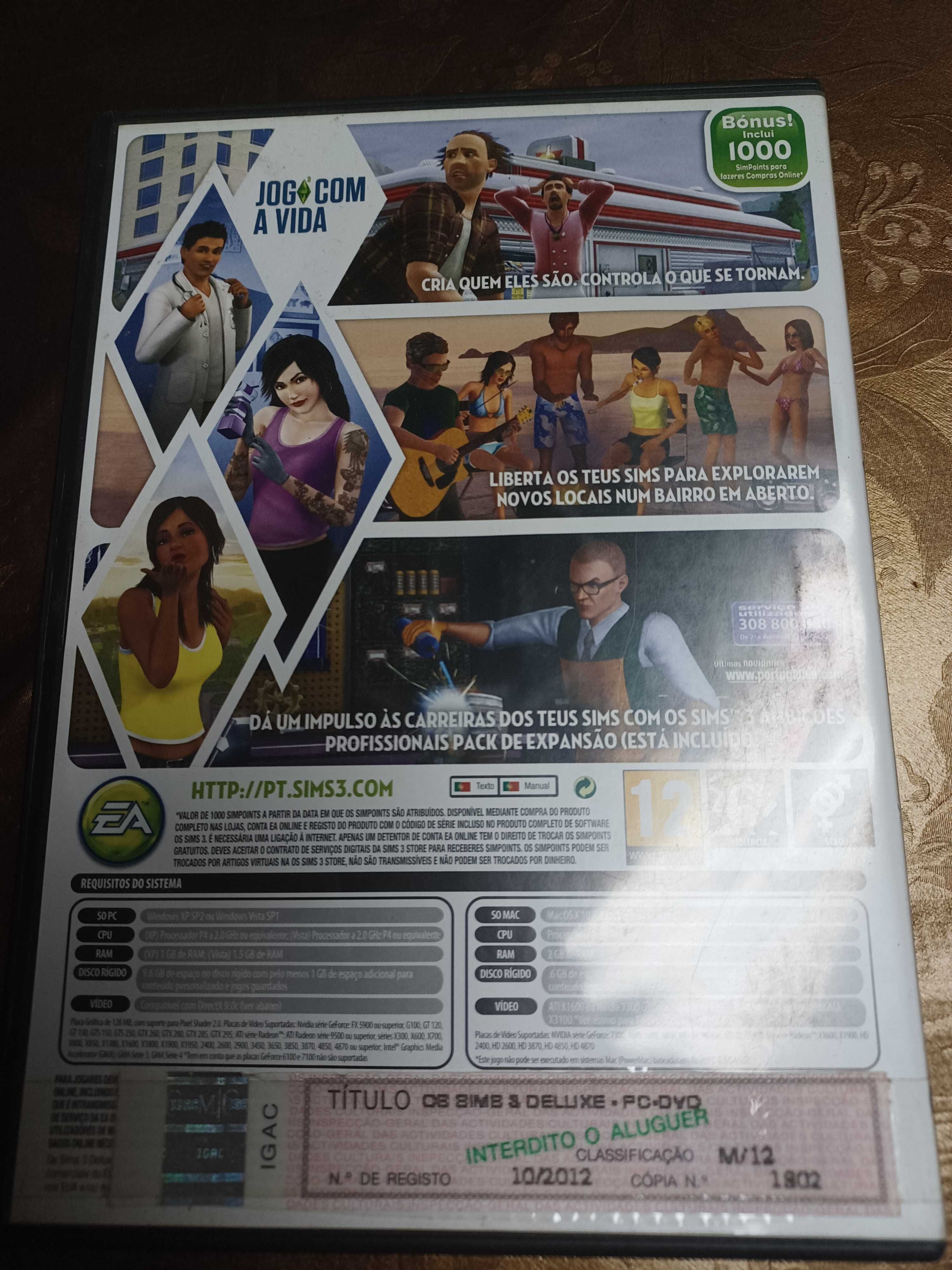 Jogos para PC - DVD -  Os SIMS 3 - Vários
