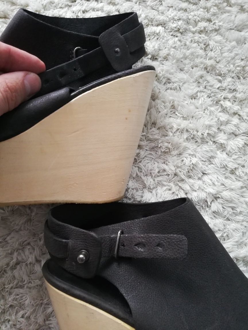 Allsaints Buty renomowanej marki AllSaints skórzane w rozmiarze 38.