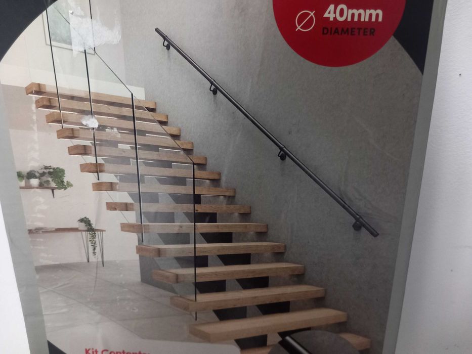 Poręcz schodowa Rothley 360 cm czarna