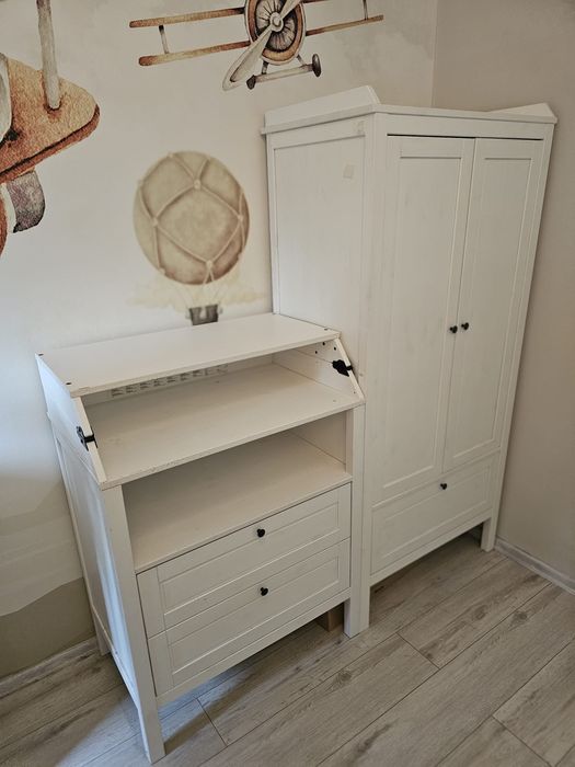 Zestaw mebli IKEA Sundvik komoda / przewijak i szafa