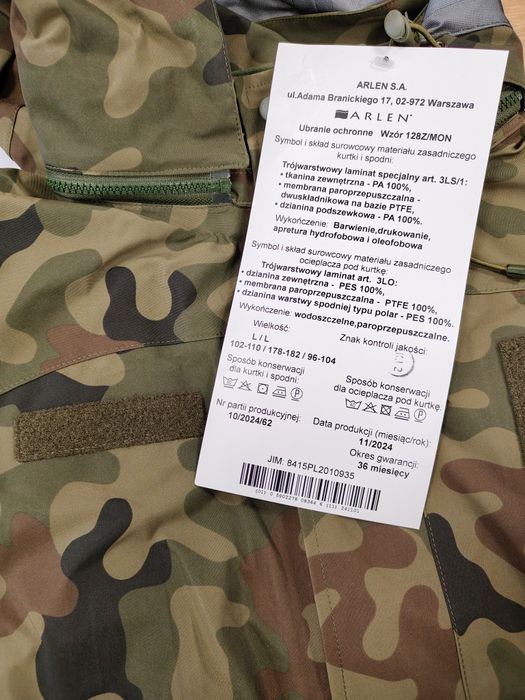 Nowy Gore-Tex L/L Ubranie ochronne